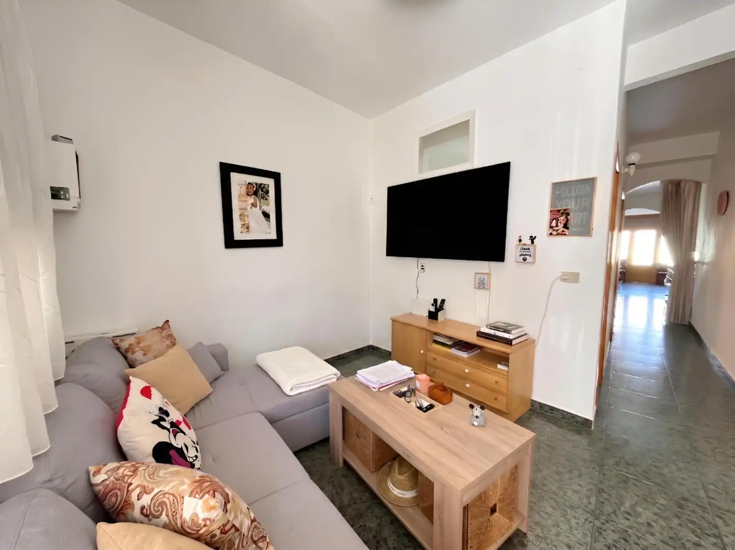 Sala d'estar de Casa o xalet en venda en Moncofa amb Terrassa, Traster i Alarma