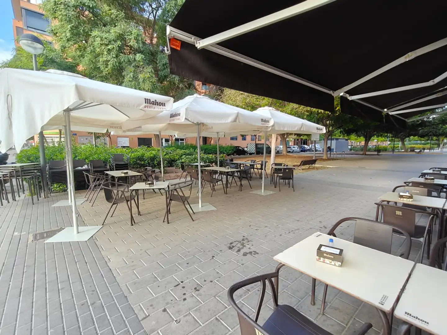 Terrasse von Geschaftsraum zum Verkauf in San Vicente del Raspeig / Sant Vicent del Raspeig mit Klimaanlage, Möbliert und Alarm