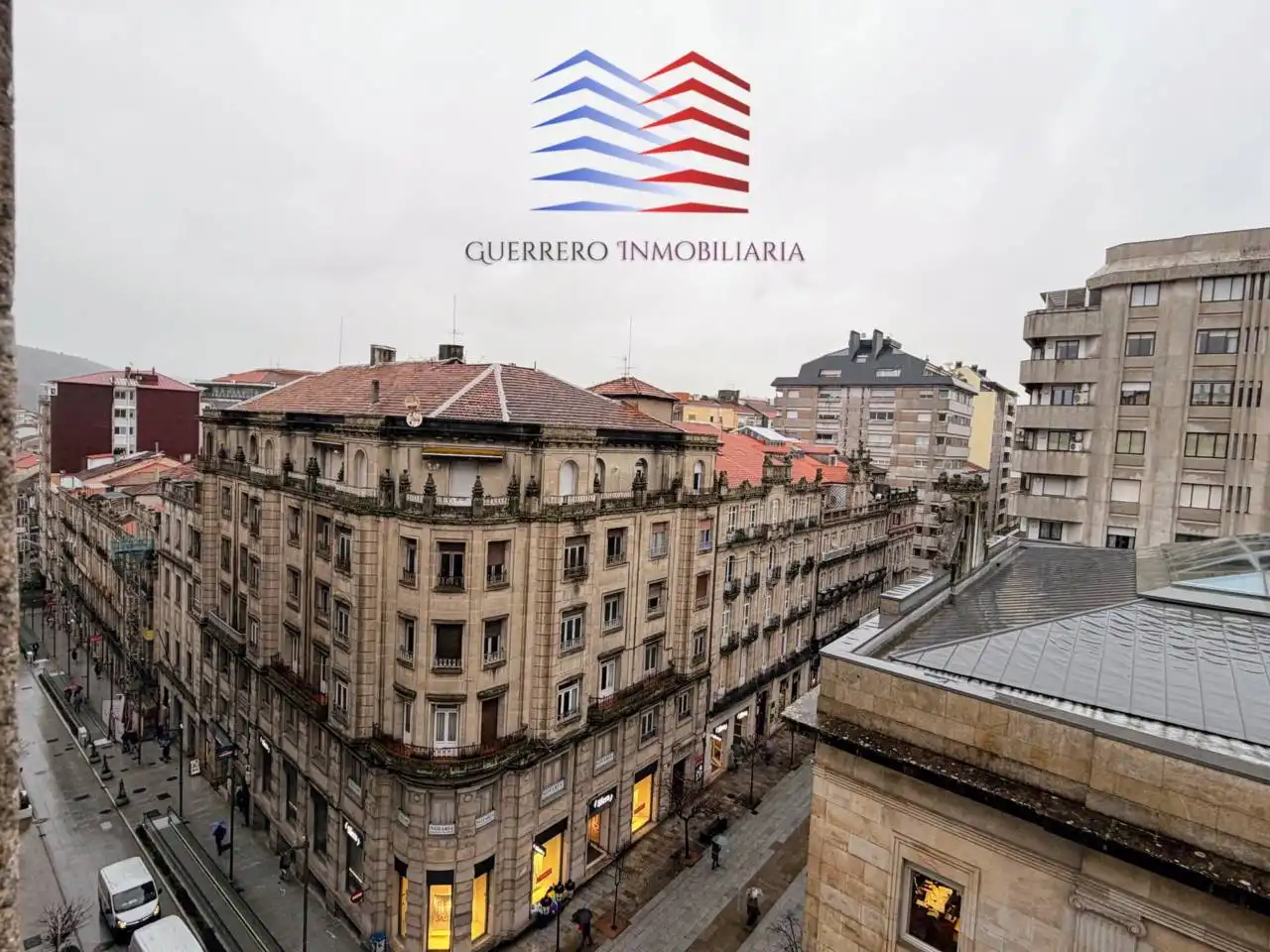 Vista exterior de Pis de lloguer en Ourense Capital  amb Calefacció i Parquet