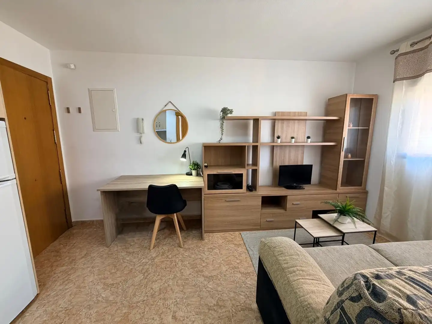 Sala d'estar de Apartament de lloguer en Murcia amb Aire condicionat, Moblat i Rentadora