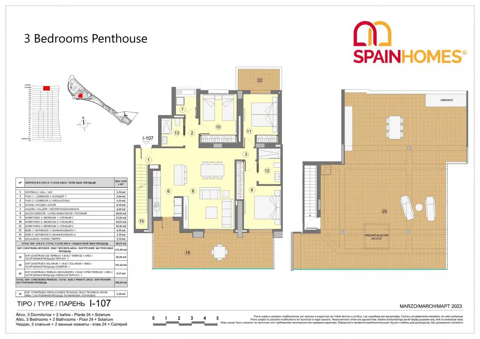 Apartment with terrace for sale in Via Parque, imagen 27