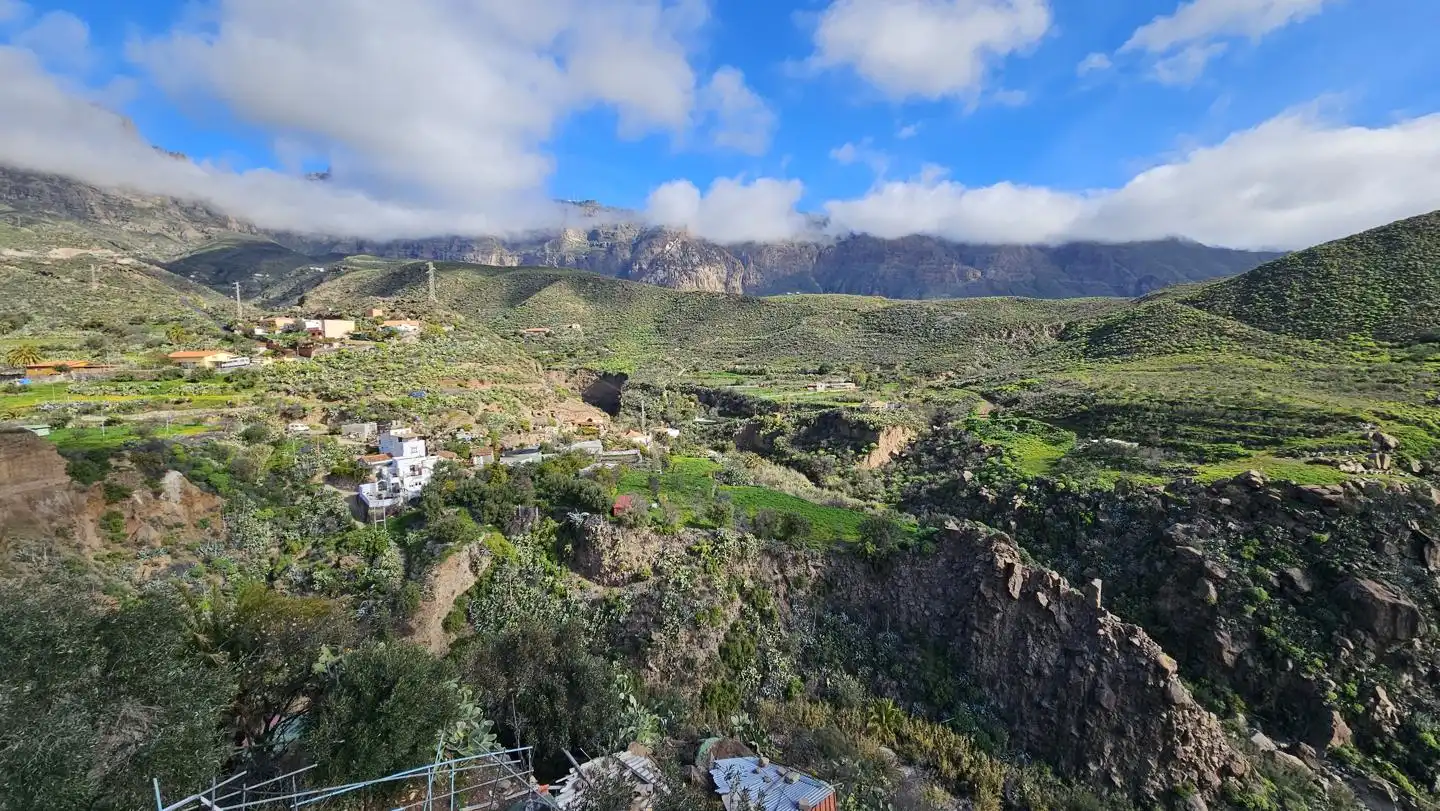 Vista exterior de Casa o xalet en venda en San Bartolomé de Tirajana amb Jardí privat, Terrassa i Piscina