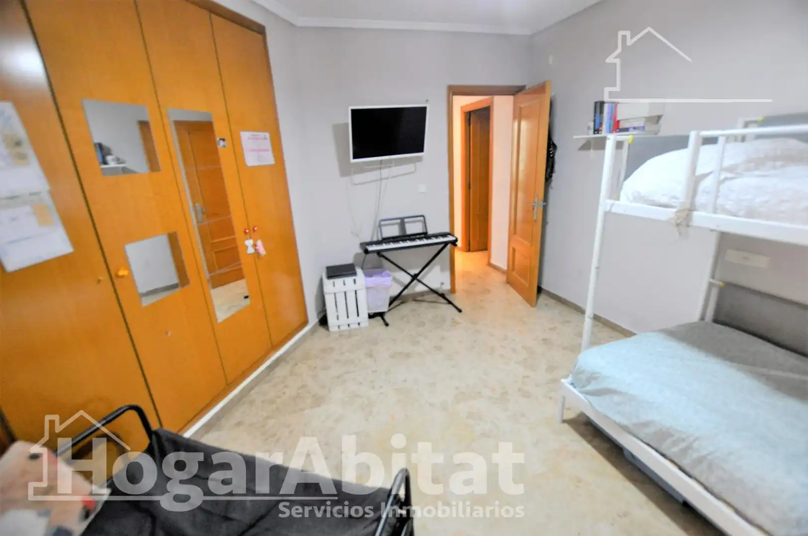 Schlafzimmer von Wohnung zum Verkauf in Valencia mit Klimaanlage, Heizung und Terrasse