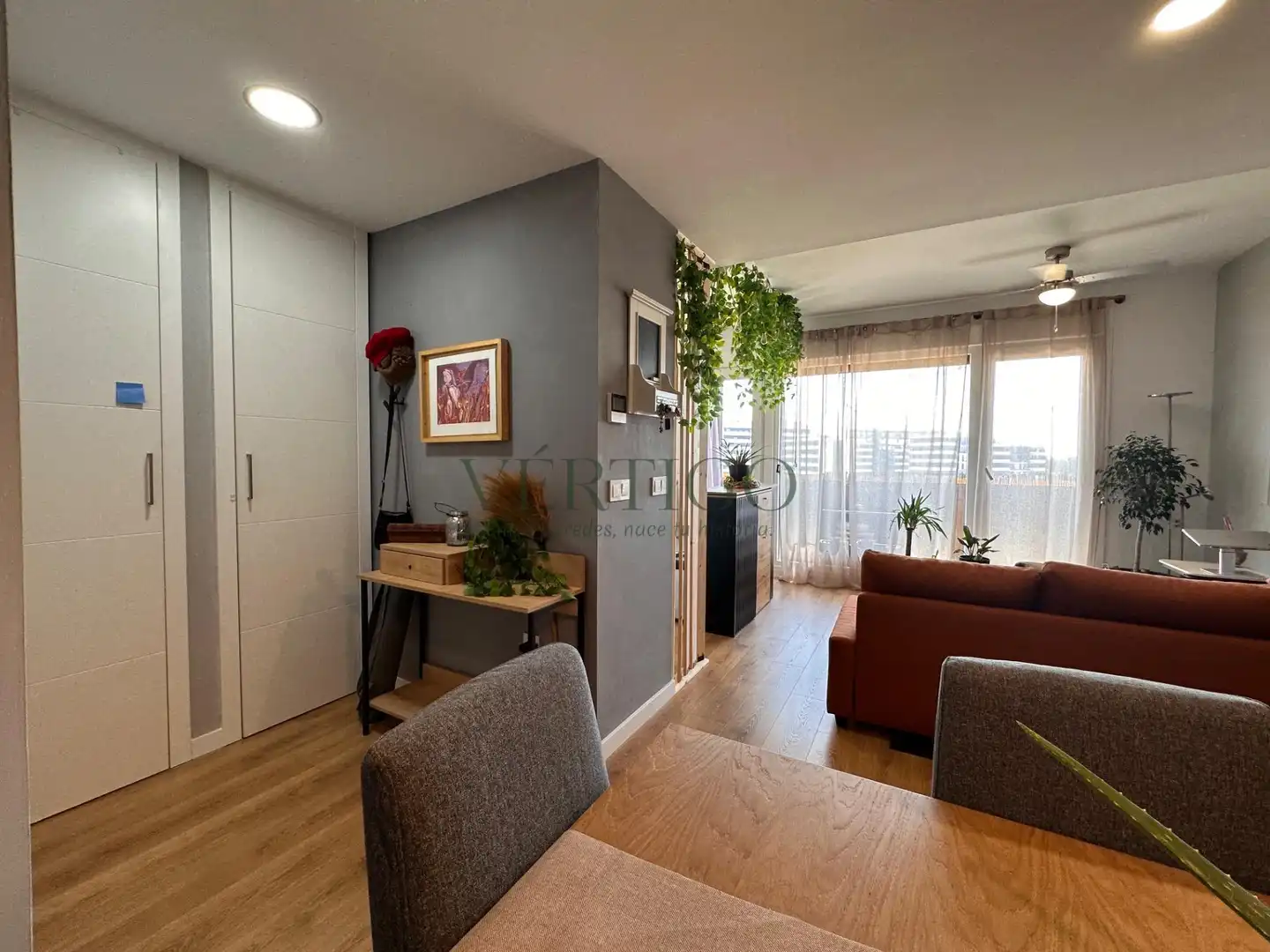 Wohnzimmer von Wohnung zum Verkauf in Dos Hermanas mit Klimaanlage, Heizung und Terrasse