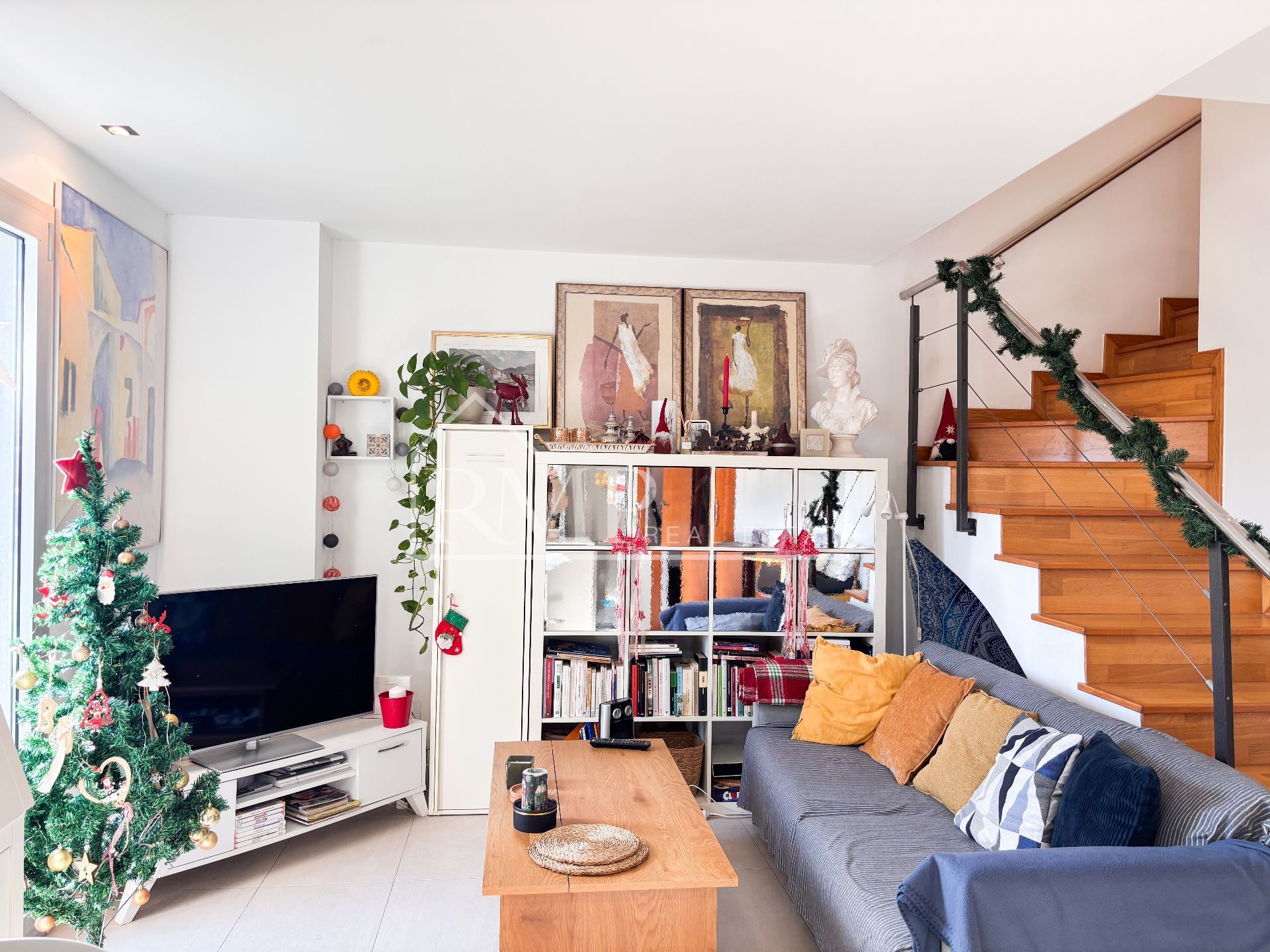 Sala de estar de Dúplex en venta en Sant Celoni con Aire acondicionado, Calefacción y Terraza