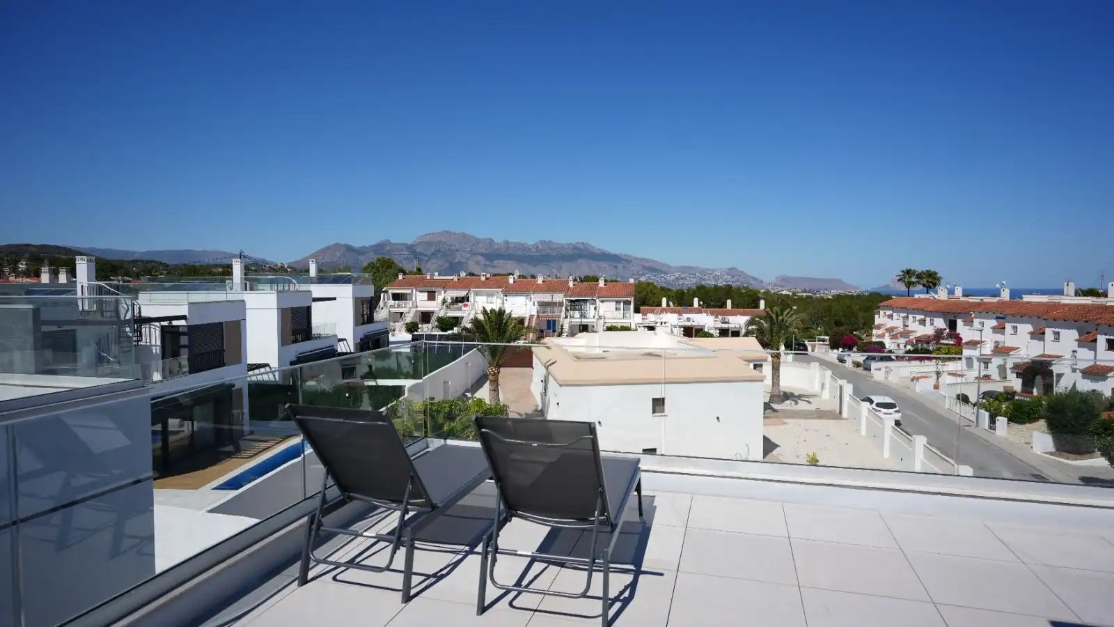 Terraza de Casa o chalet en venta en La Nucia con Aire acondicionado, Jardín privado y Terraza