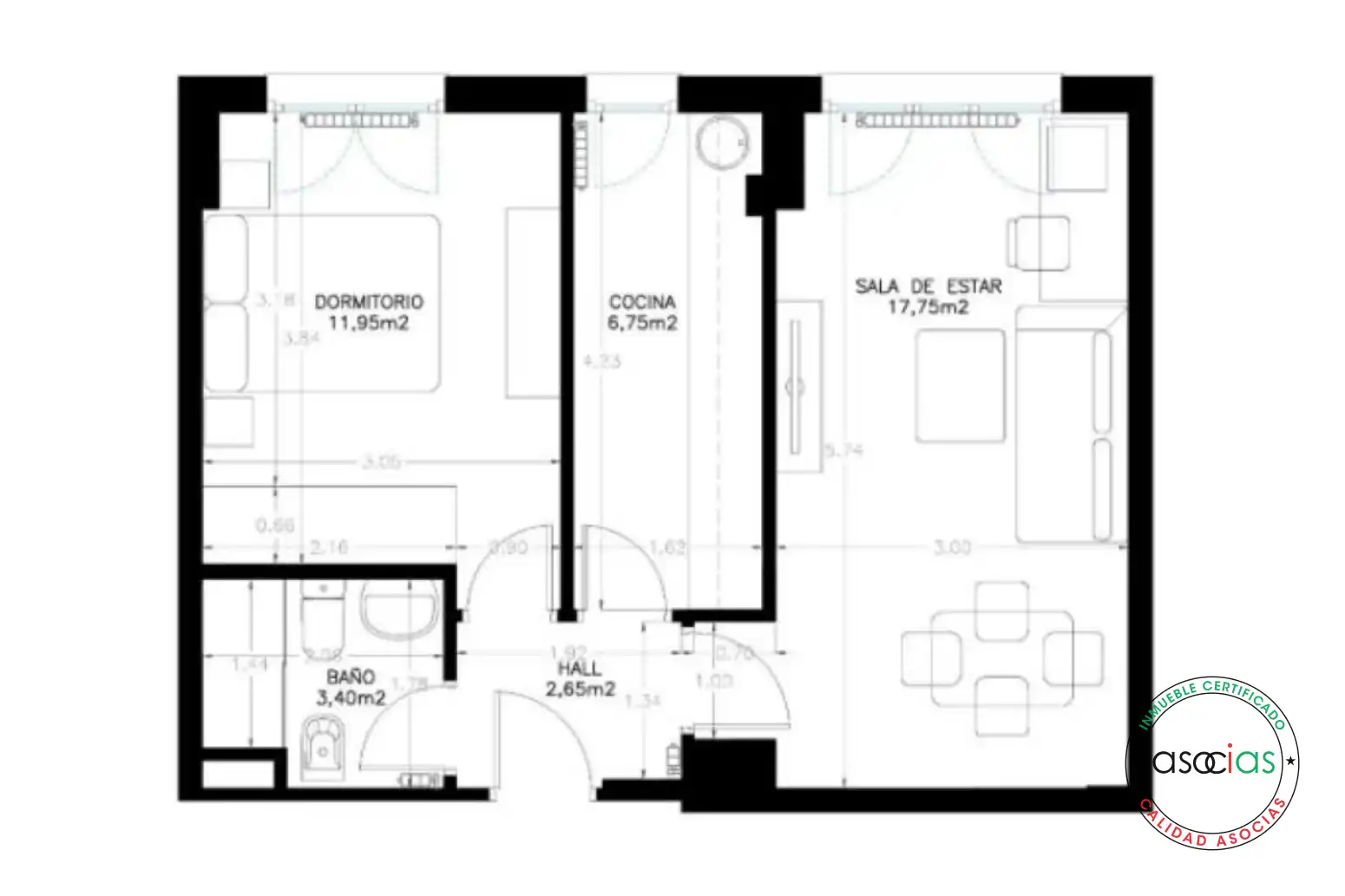Wohnung mit Aufzug zum Verkauf in Este, imagen 22