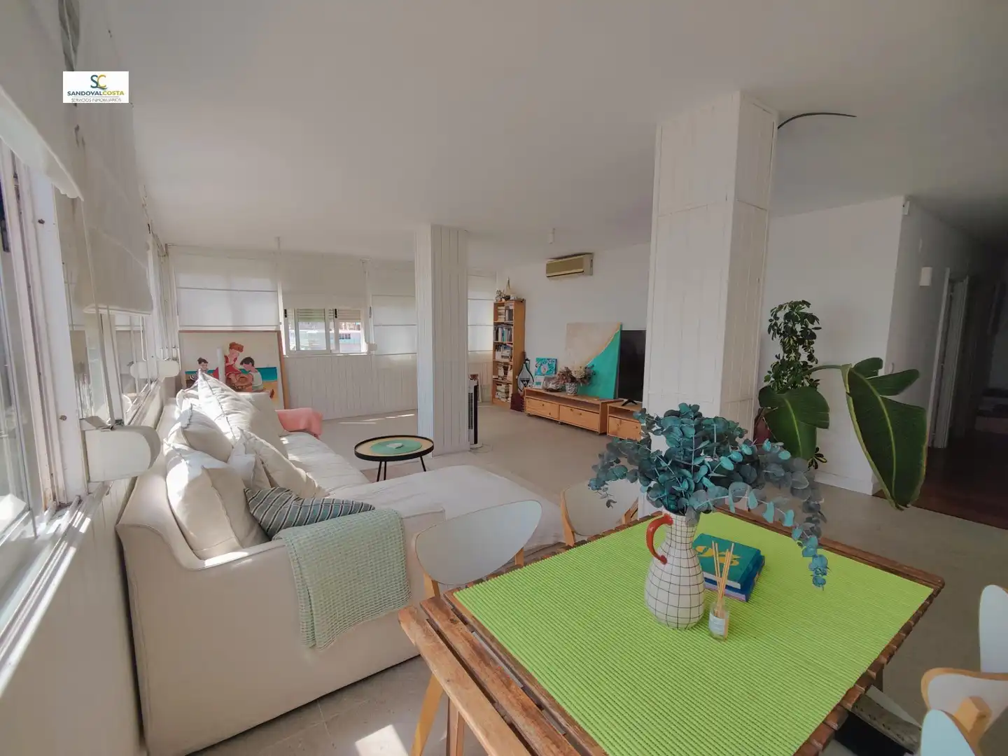 Wohnzimmer von Wohnung zur Miete in Alicante / Alacant mit Klimaanlage und Möbliert