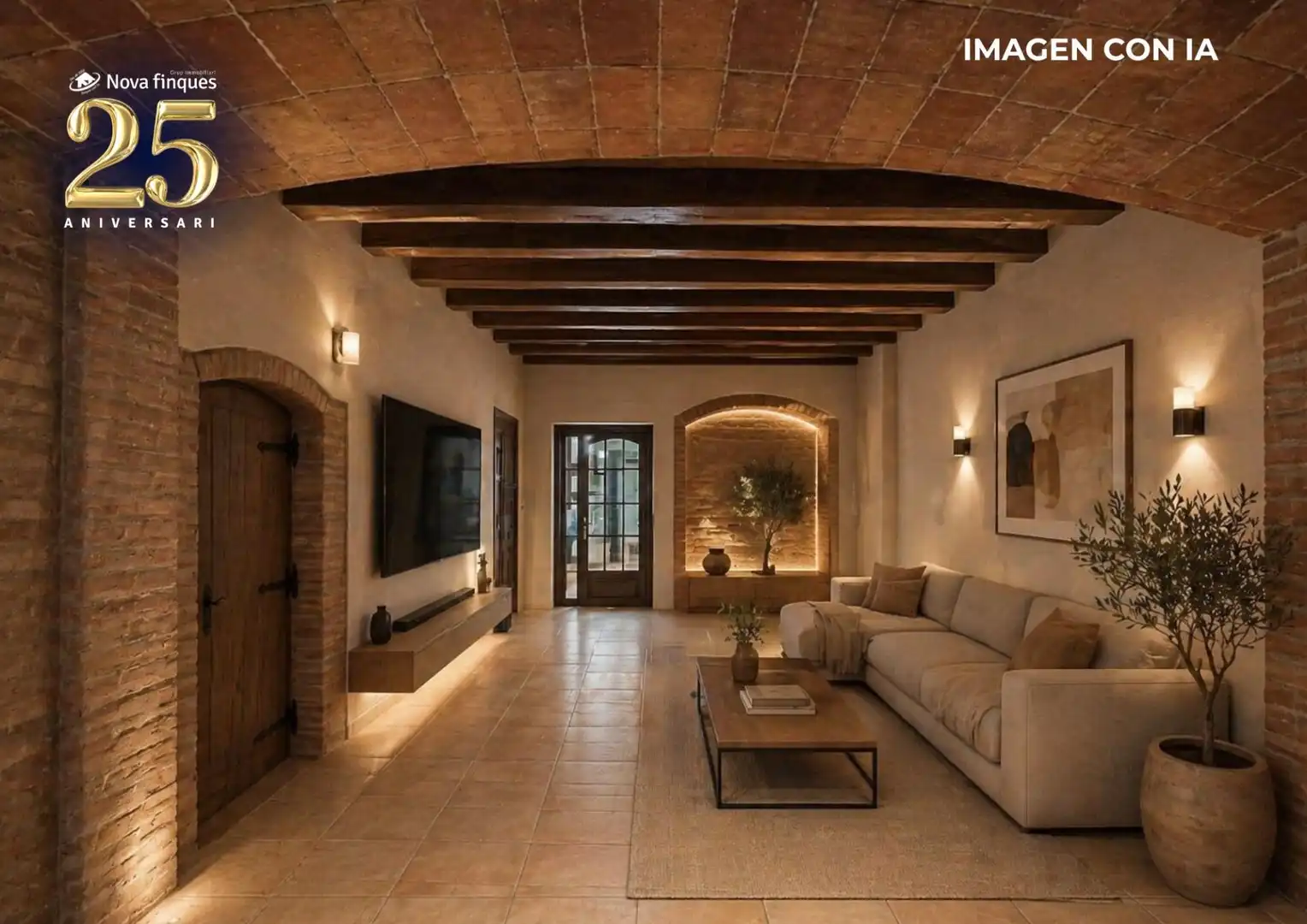 Sala de estar de Casa o chalet en venta en Sabadell con Aire acondicionado, Calefacción y Terraza