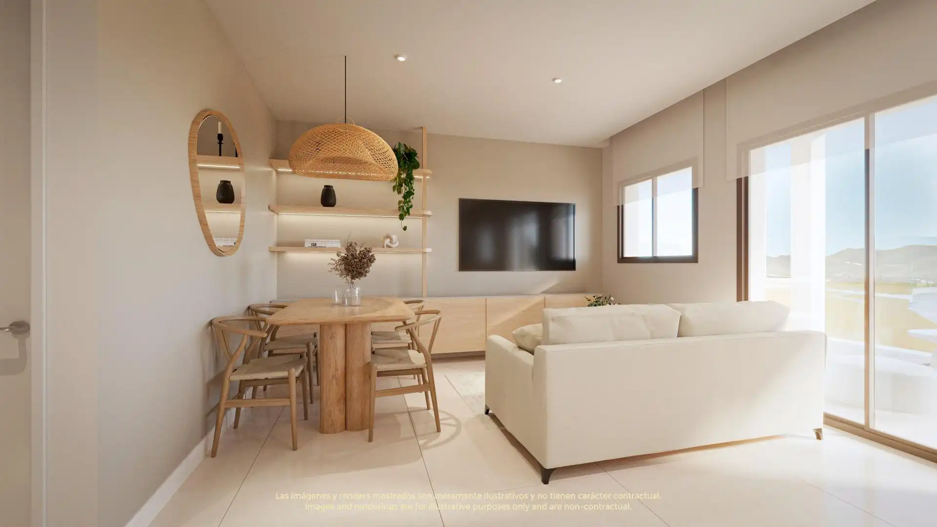 Sala de estar de Apartamento en venta en Murcia con Aire acondicionado, Calefacción y Jardín privado
