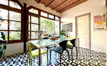 Dining room of Flat for sale in  Barcelona Capital  with Heating, Storage room and Balcony