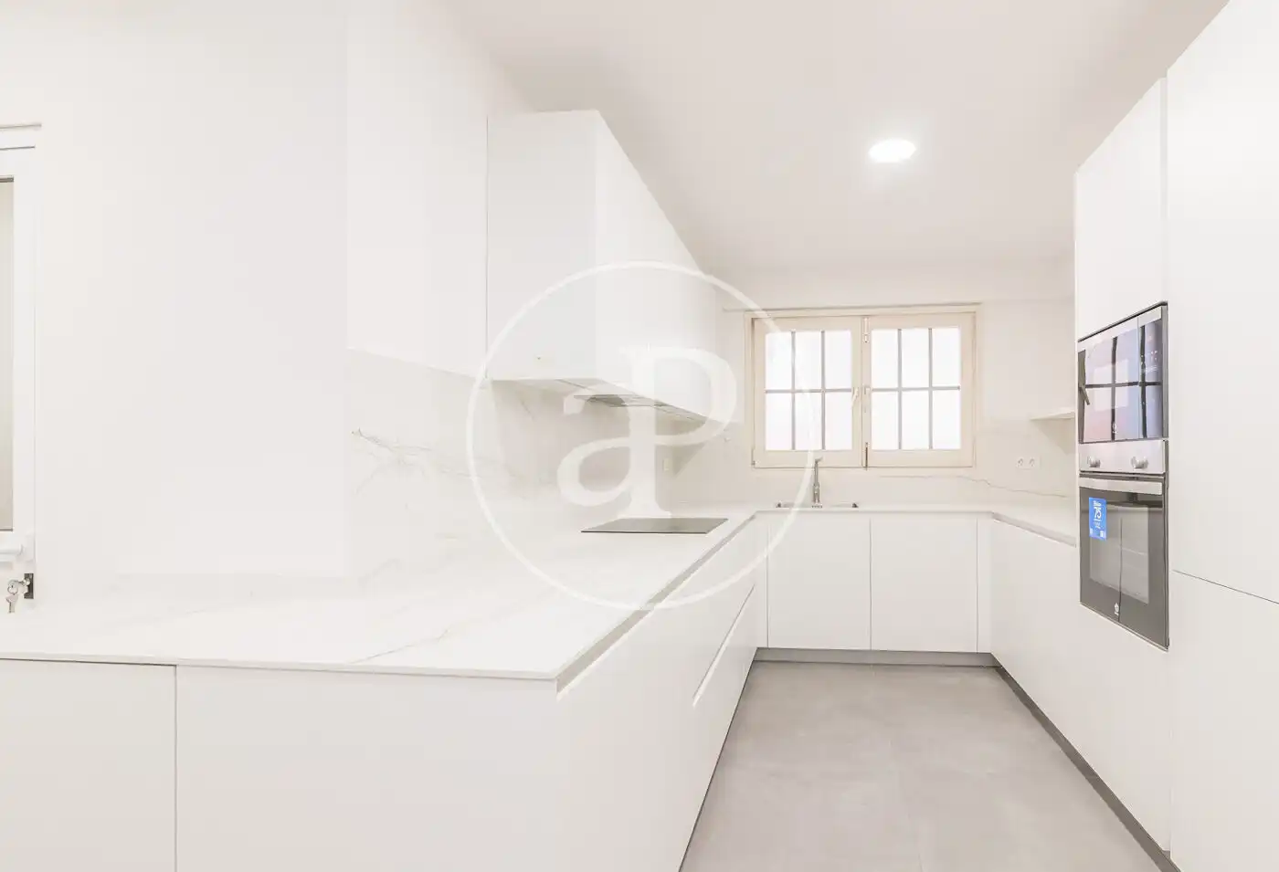 Cocina de Piso de alquiler en Barcelona con Aire acondicionado, Calefacción y Terraza
