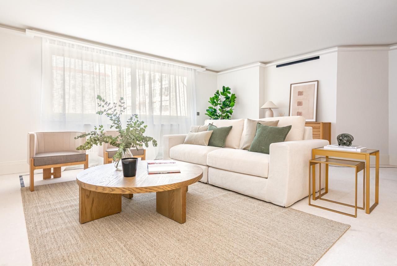 Living room of Flat for sale in  Madrid Capital  with Air Conditioner and Heating