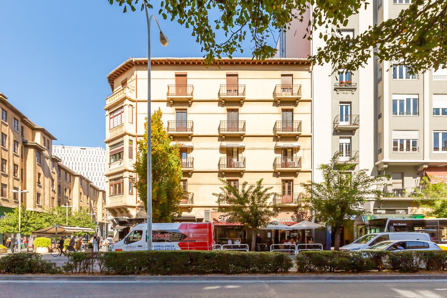 Vista exterior de Pis en venda en  Pamplona / Iruña amb Calefacció, Parquet i Terrassa