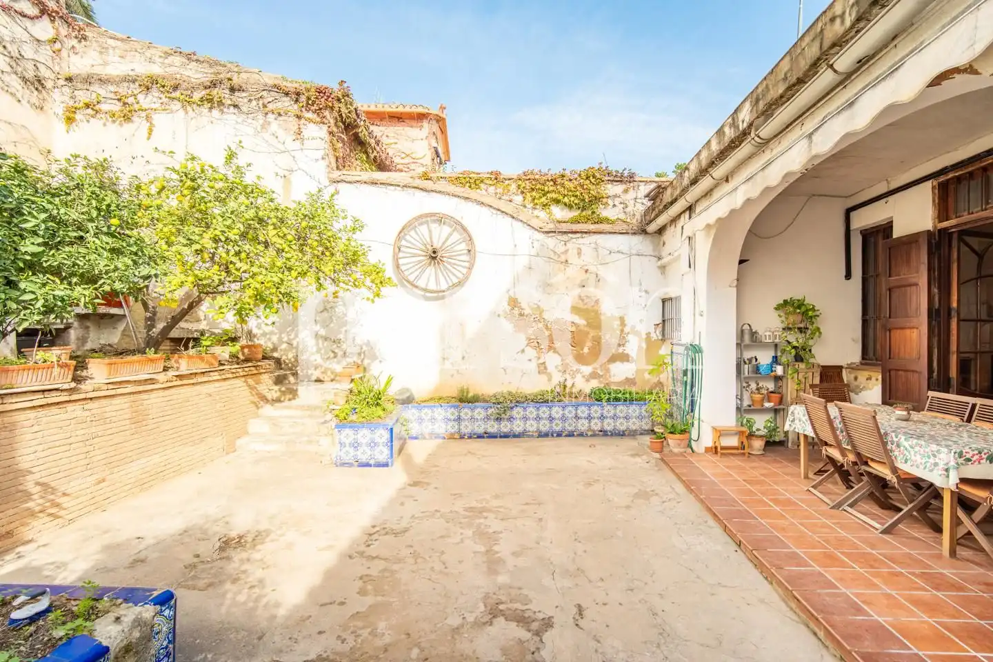 Terrassa de Casa o xalet en venda en Rocafort amb Aire condicionat, Jardí privat i Terrassa
