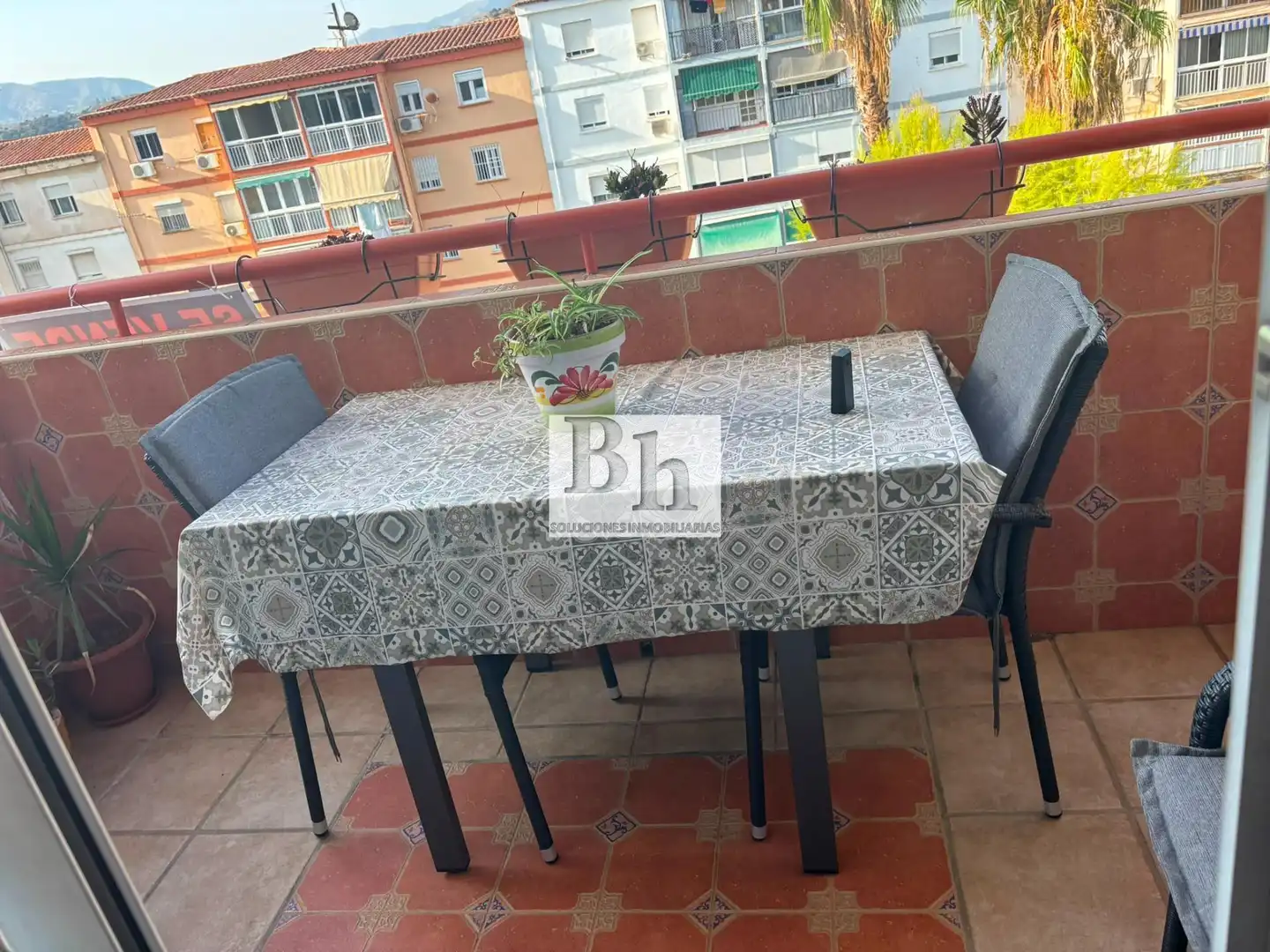 Terrasse von Wohnung zum Verkauf in Málaga mit Klimaanlage, Privatgarten und Parkett