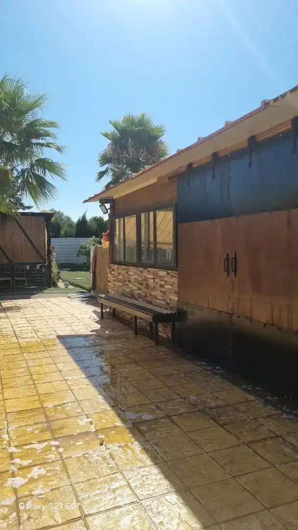 Vista exterior de Casa o chalet en venta en Dos Hermanas con Aire acondicionado, Jardín privado y Trastero