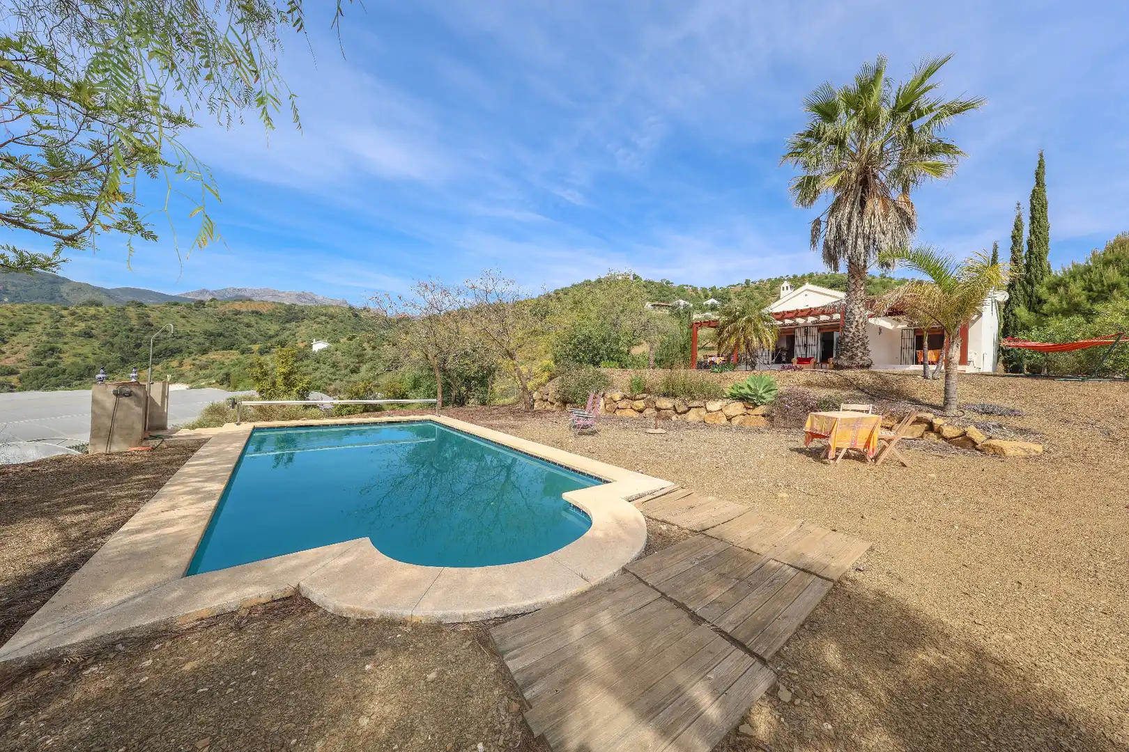 Swimming pool of Houses for sale in Tolox  with Air Conditioner, Private garden and Swimming Pool