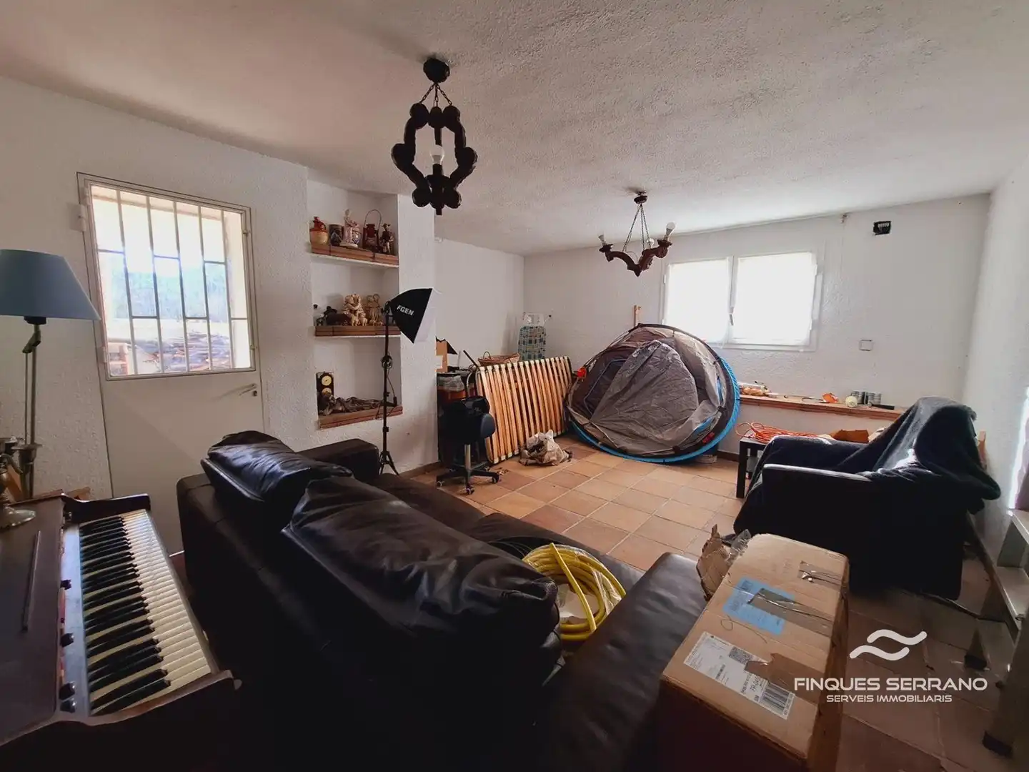 Sala de estar de Casa adosada en venta en Calafell con Calefacción, Terraza y Piscina