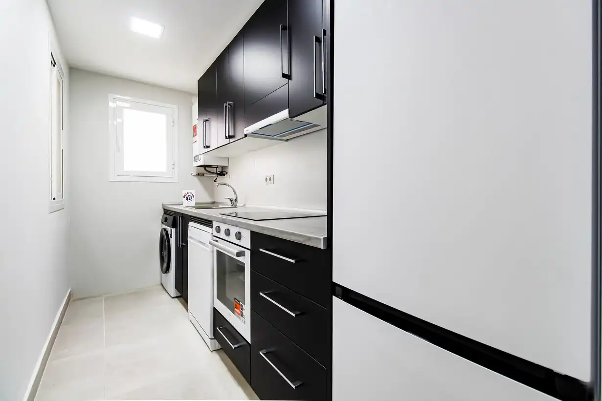 Kitchen of Flat for sale in Madrid  with Air Conditioner, Heating and Terrace