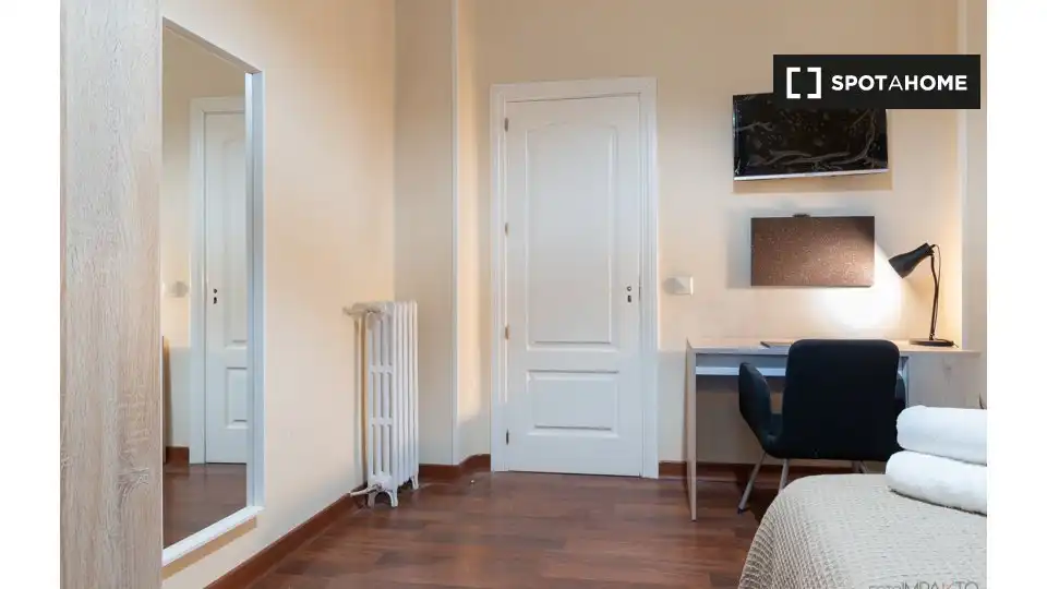 Habitación de Piso de alquiler en Madrid con Aire acondicionado, Calefacción y Amueblado