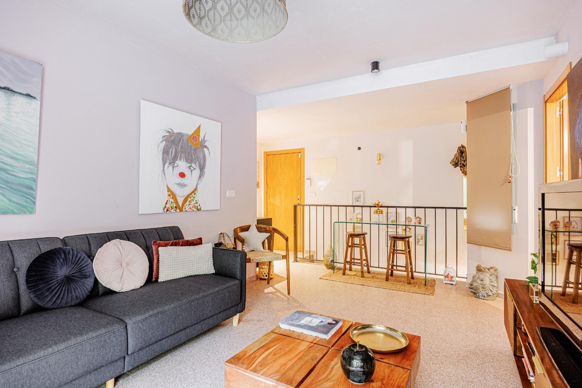Sala de estar de Dúplex en venta en Alcoy / Alcoi con Terraza y Balcón