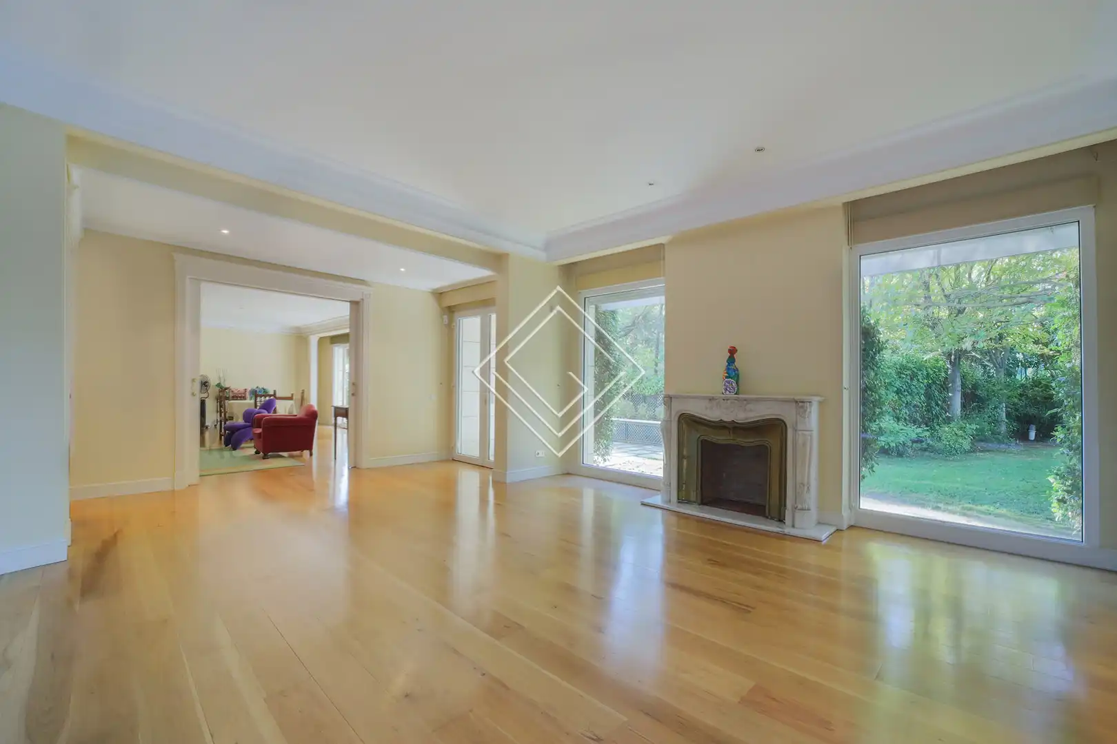 Sala de estar de Casa o chalet en venta en Madrid con Aire acondicionado, Calefacción y Jardín privado