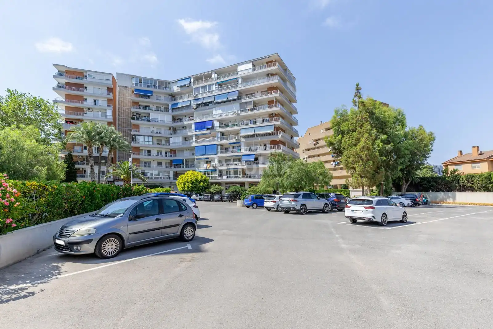 Vista exterior de Piso en venta en Alicante / Alacant con Terraza, Piscina y Amueblado