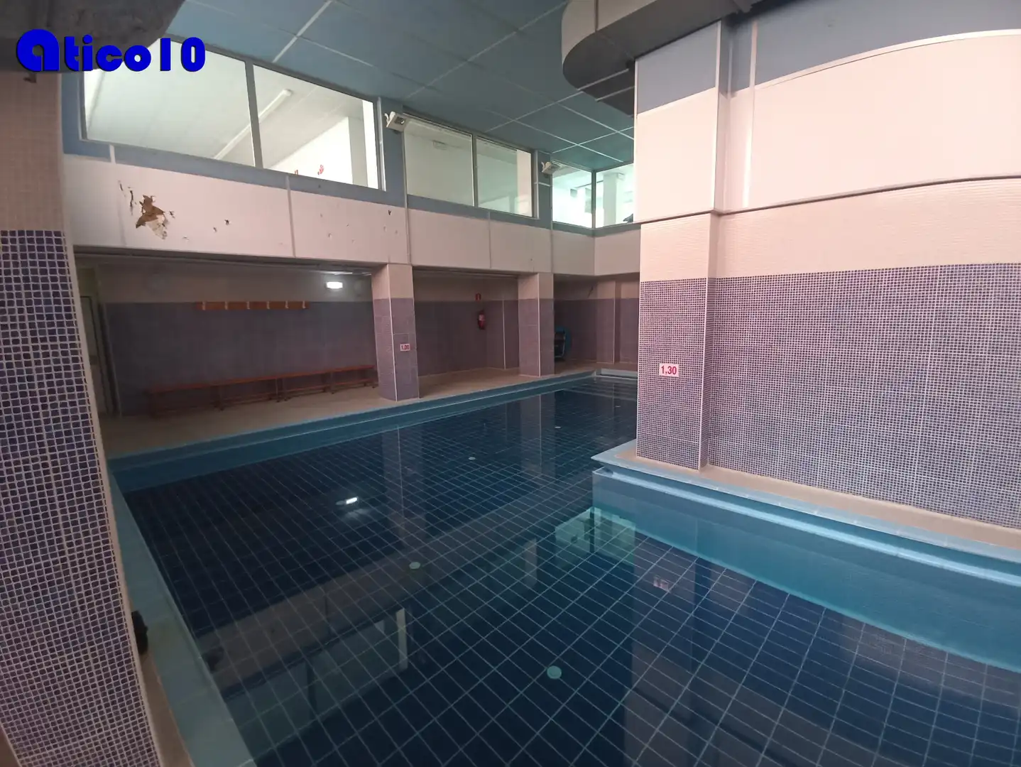 Swimming pool of Attic for sale in Oviedo   with Heating, Parquet flooring and Terrace