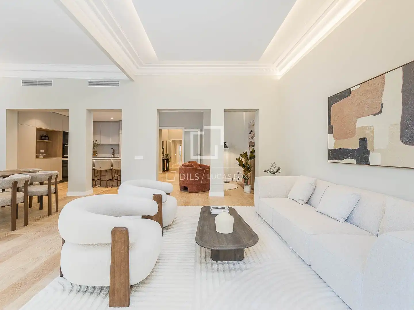 Sala de estar de Piso en venta en Barcelona con Aire acondicionado, Calefacción y Terraza