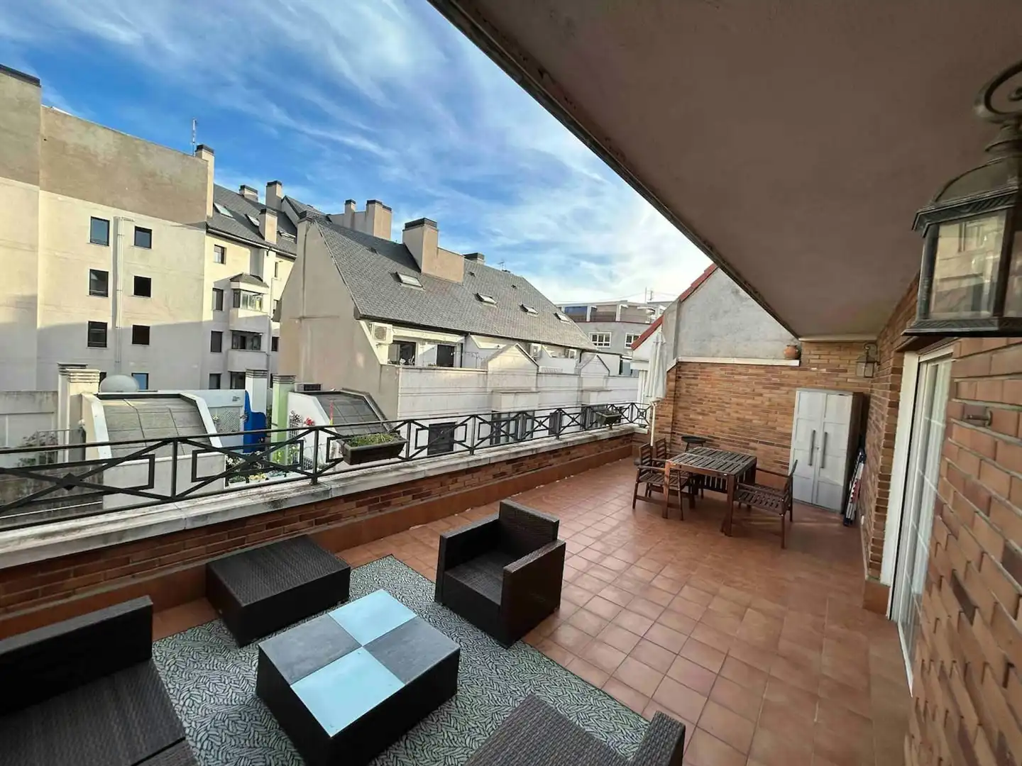 Terrasse von Wohnung zur Miete in Madrid mit Klimaanlage, Heizung und Privatgarten