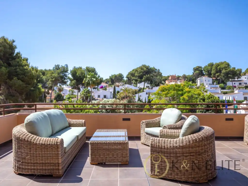 Terrassa de Pis en venda en Moraira amb Aire condicionat, Jardí privat i Terrassa