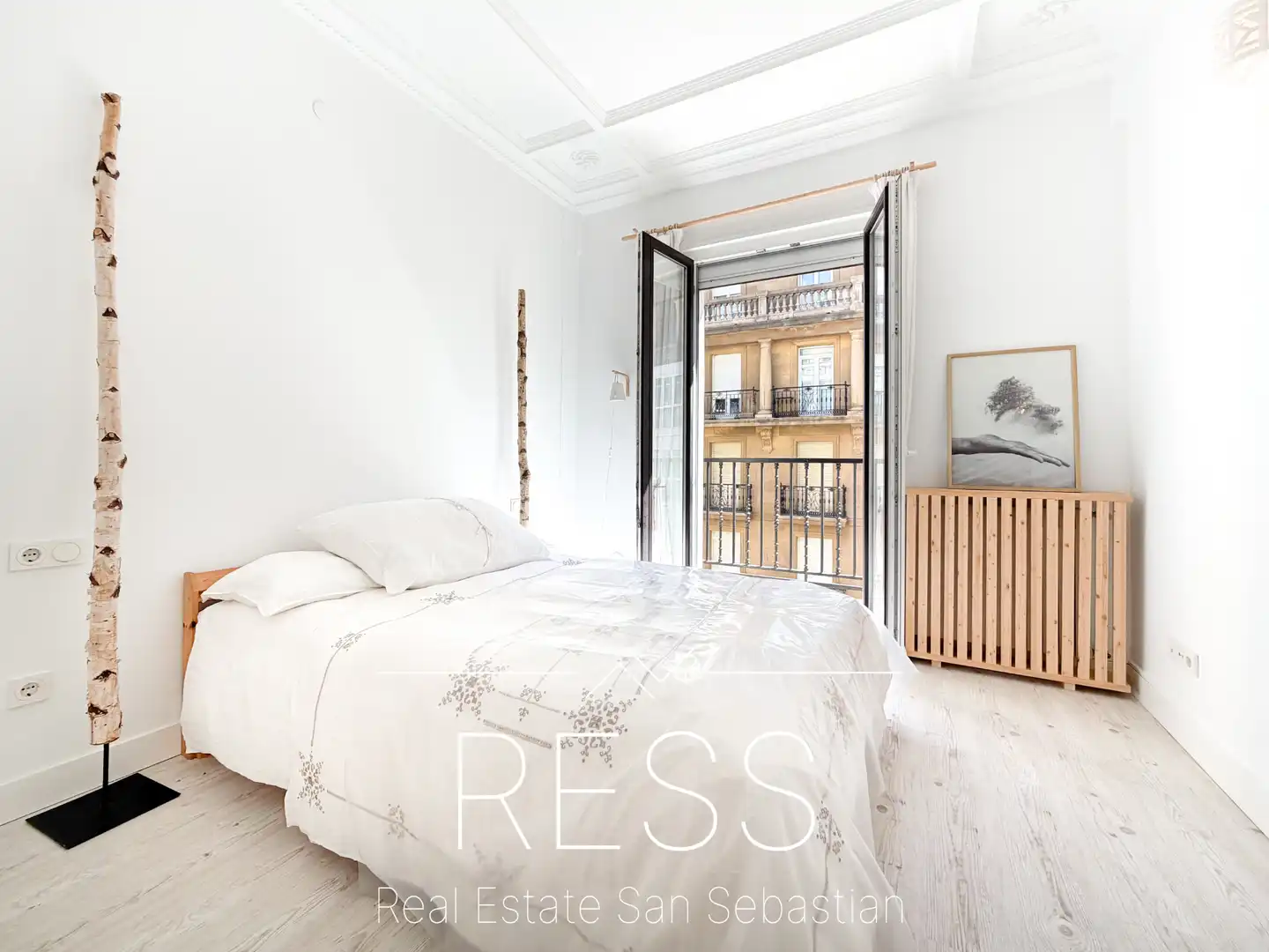 Schlafzimmer von Wohnung zum Verkauf in Donostia - San Sebastián  mit Heizung, Terrasse und Möbliert