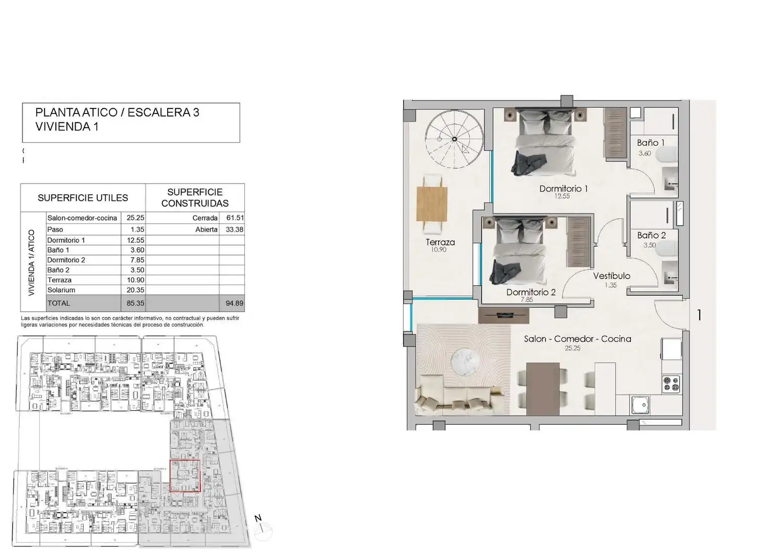 Ático con piscina en venta en Santa Pola ciudad, imagen 6