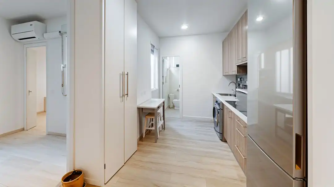 Kitchen of Flat for sale in Madrid  with Air Conditioner, Heating and Furnished