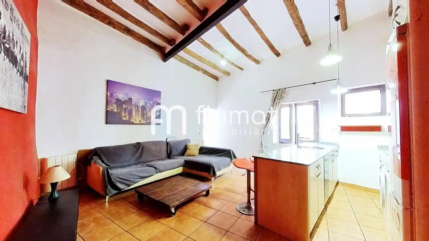 Sala de estar de Piso de alquiler en Part Alta
