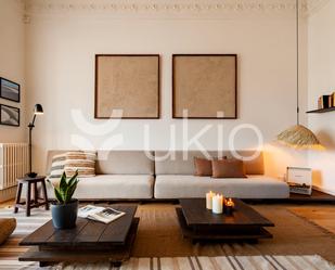 Sala d'estar de Apartament de lloguer en  Barcelona Capital amb Aire condicionat, Calefacció i Moblat