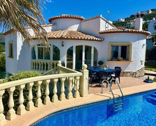 Exterior view of House or chalet for sale in El Ràfol d'Almúnia  with Air Conditioner, Private garden and Terrace