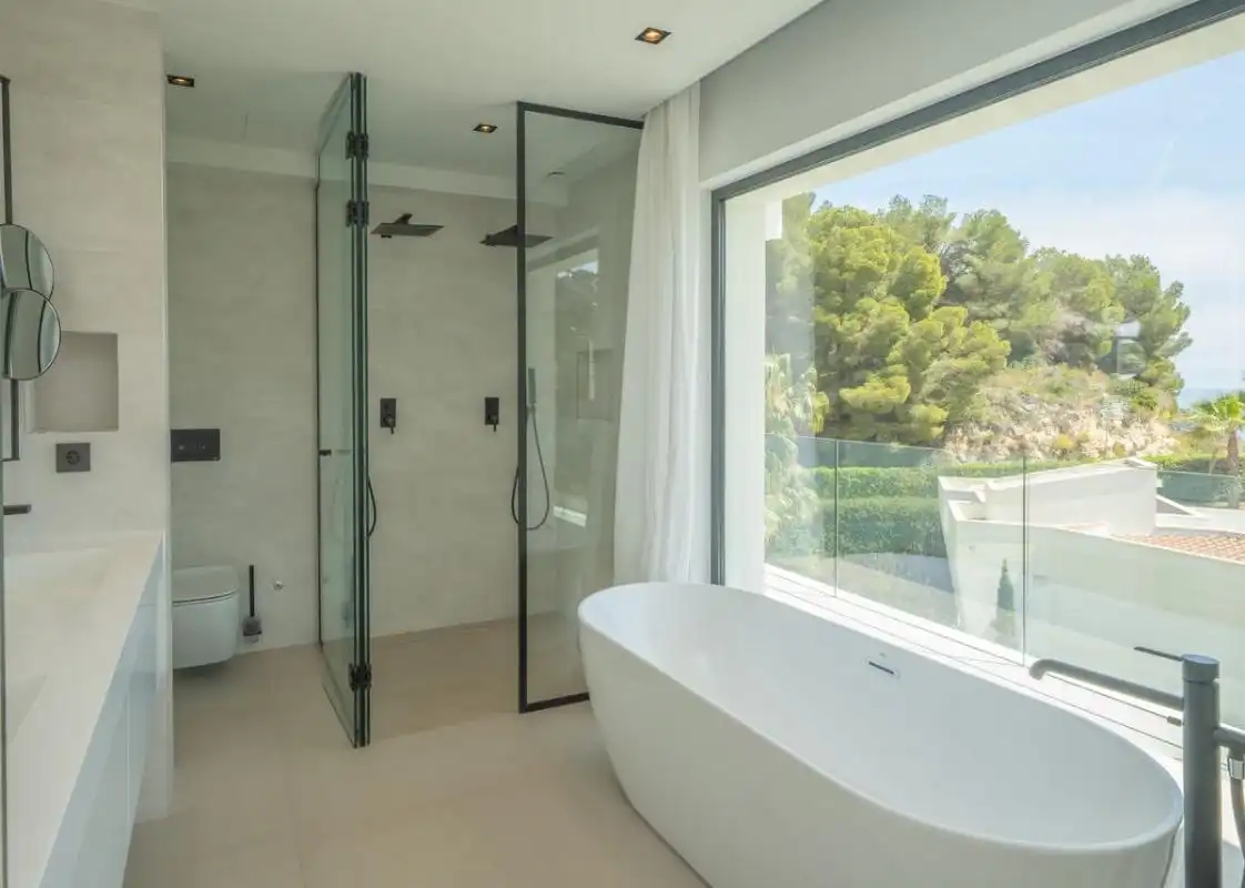 Baño de Casa adosada en venta en Jávea / Xàbia con Aire acondicionado, Calefacción y Terraza