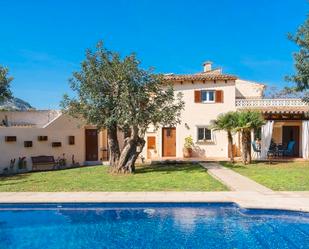 Garden of Country house to rent in Pollença  with Air Conditioner, Swimming Pool and Furnished