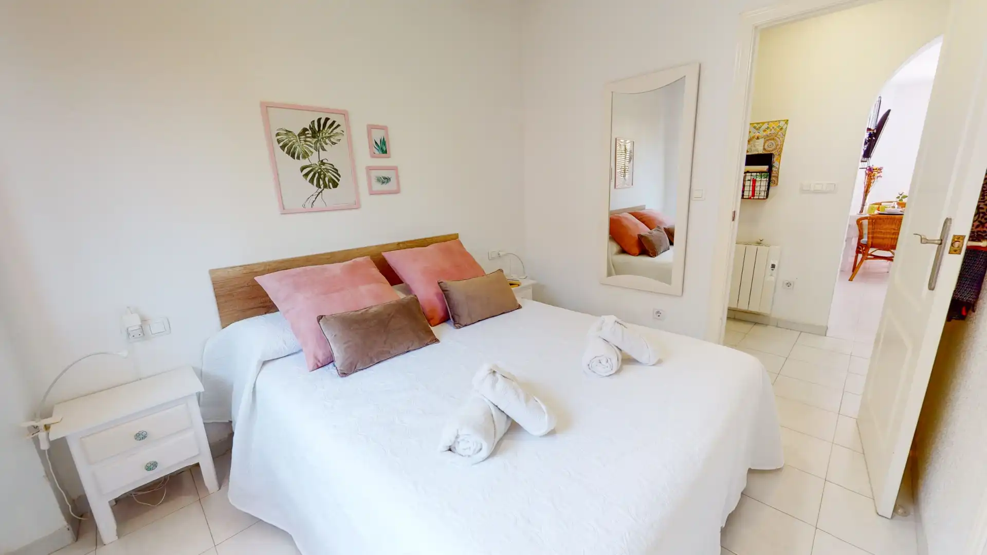 Bedroom of Apartments for rent in Dénia  with Air Conditioner, Heating and Terrace