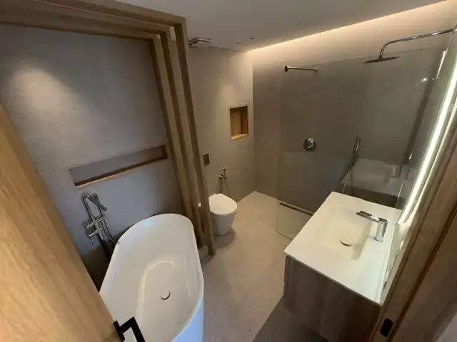 Bathroom of Houses for sale in Sant Pol de Mar  with Air Conditioner, Private garden and Terrace