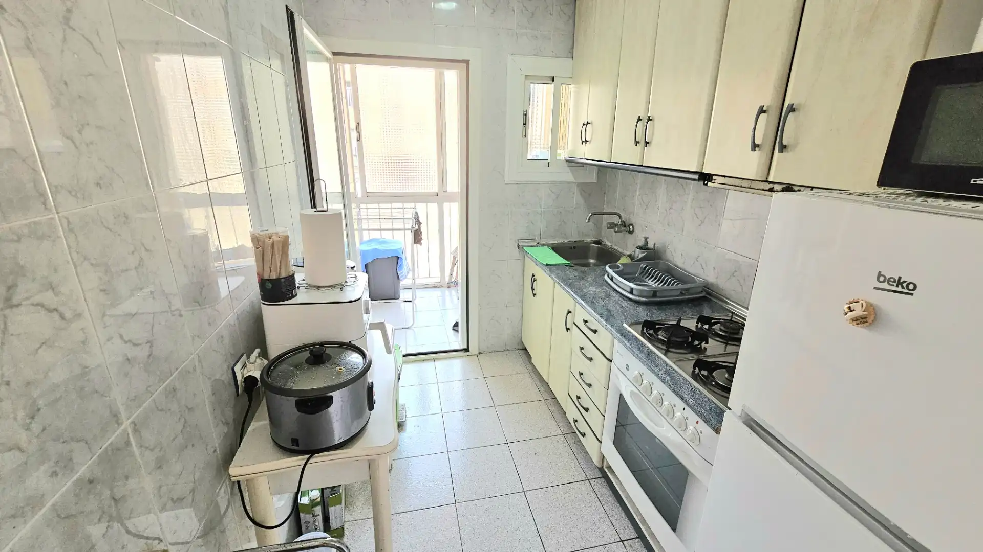 Kitchen of Flat for sale in Sabadell  with Heating and Furnished