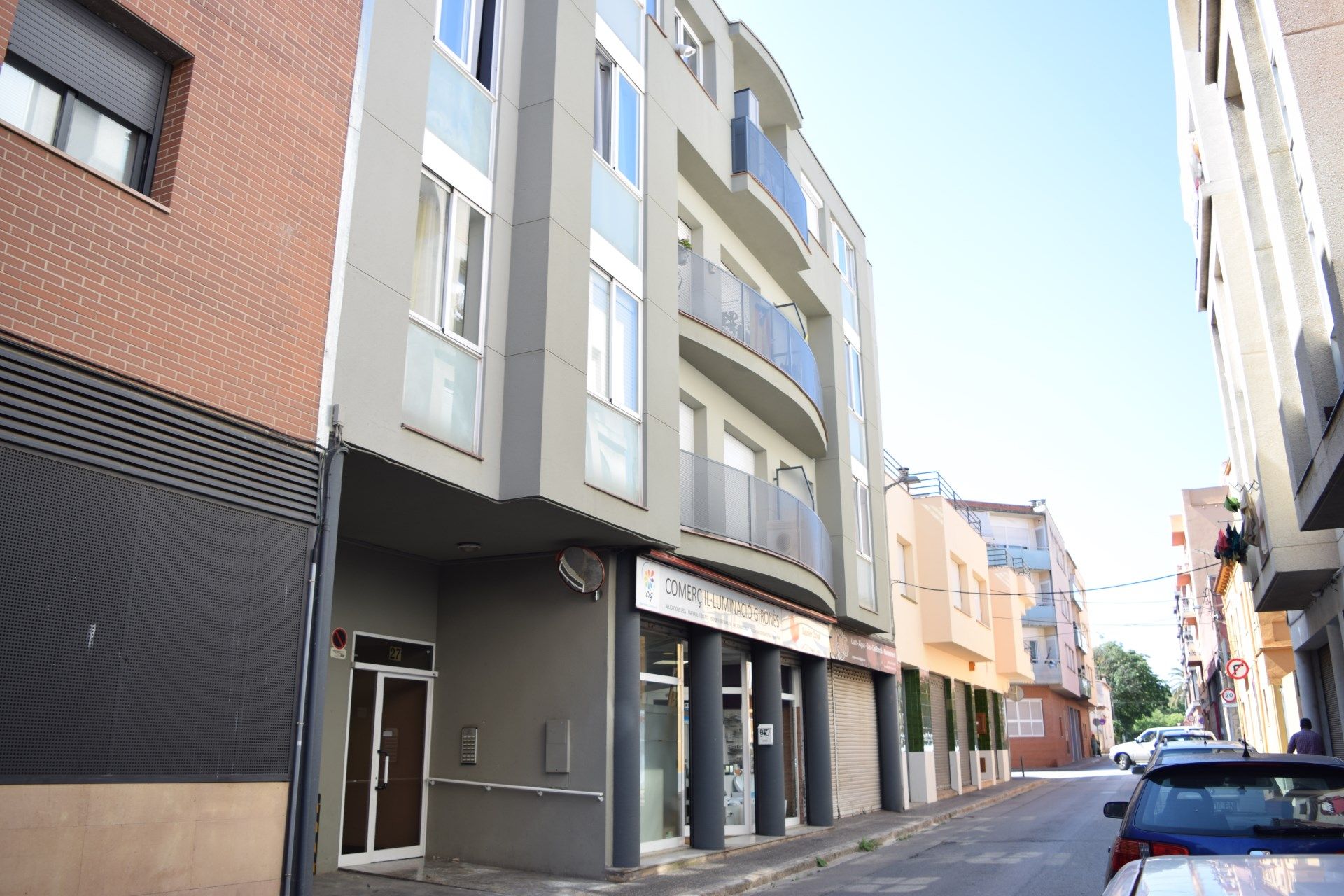 Exterior view of Flat to rent in Girona Capital  with Heating and Furnished