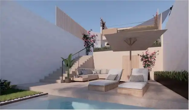 Terrassa de Casa adosada en venda en Campanet amb Traster i Jacuzzi