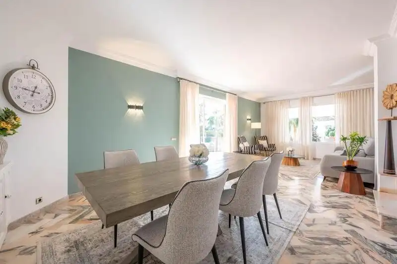 Dining room of Houses for rent in Estepona  with Air Conditioner, Private garden and Terrace
