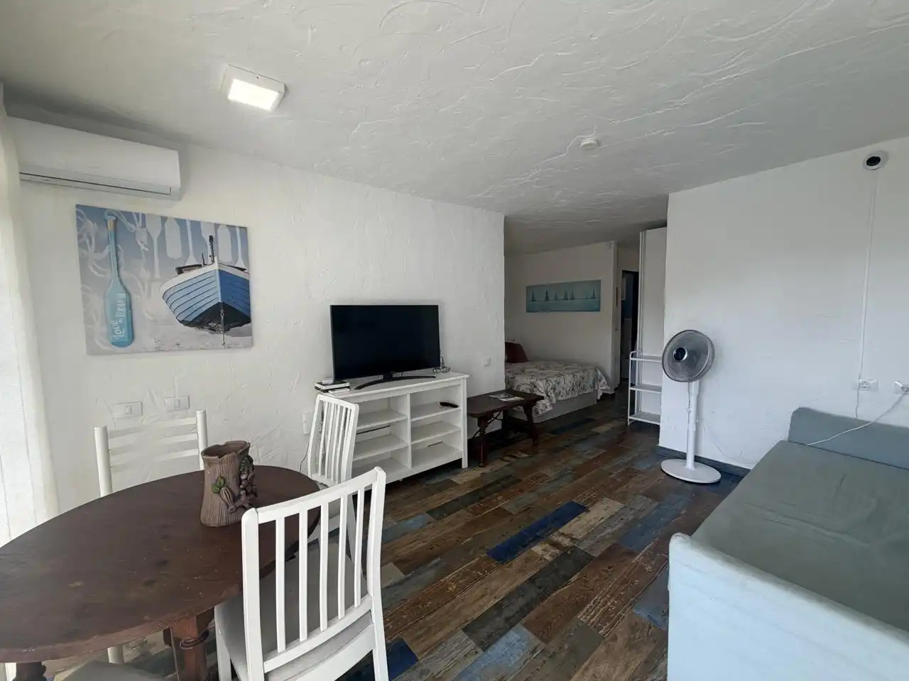 Living room of Study for rent in San Bartolomé de Tirajana  with Air Conditioner, Terrace and Furnished