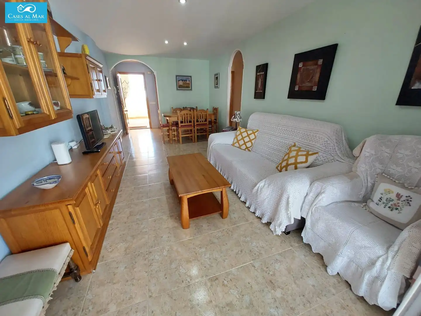 Sala de estar de Apartamento en venta en Oropesa del Mar / Orpesa con Aire acondicionado, Calefacción y Terraza