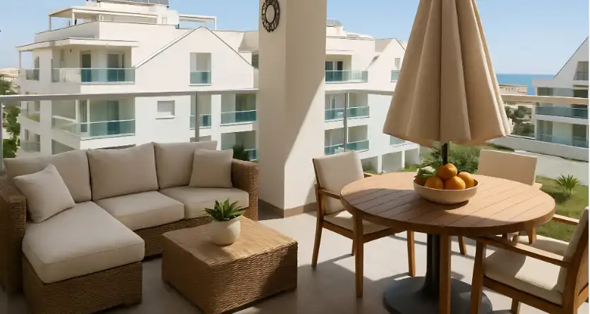 Terrace of Apartments for sale in Piles  with Air Conditioner, Terrace and Furnished