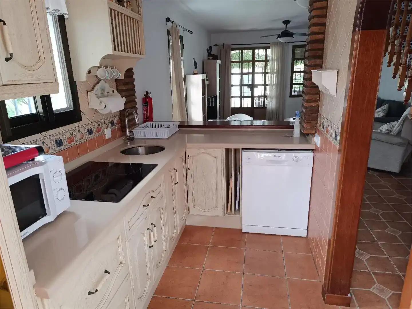 Kitchen of Houses for rent in Mijas  with Air Conditioner, Private garden and Furnished
